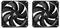 Zwei schwarze PC-Lüfter von Chieftec, nebeneinander. Sie dienen der Kühlung von Computergehäusen und sind identisch im Design.