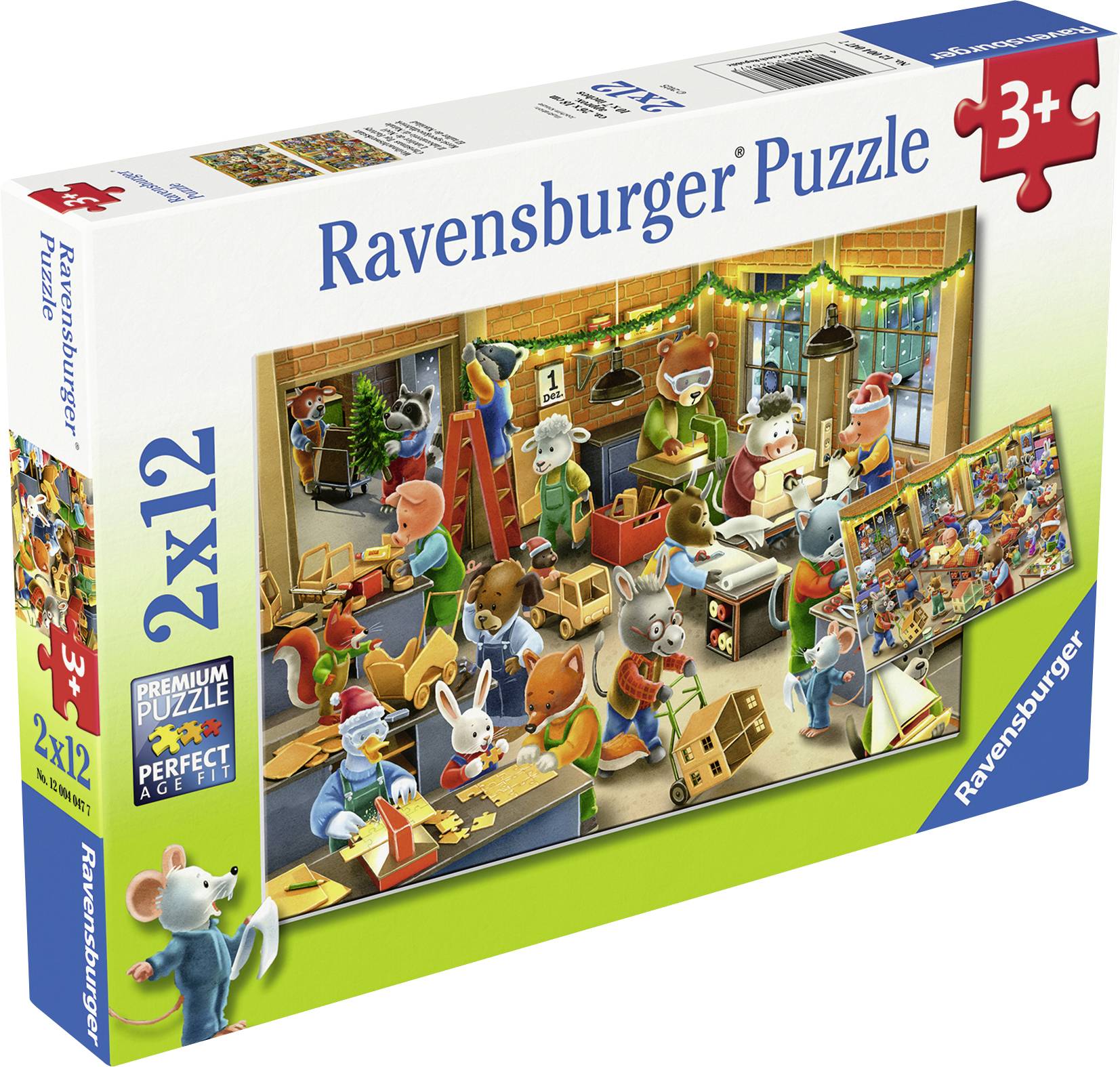 Kinderpuzzle 2x12 Teile - Weihnachtswerk 12004047 1 St.