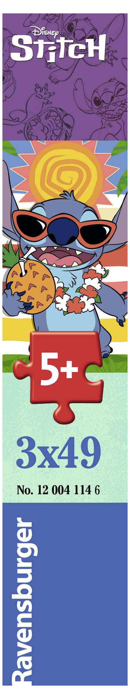 Kinderpuzzle 3x49 Teile - Disney Stitch 12004114 1 St.-2