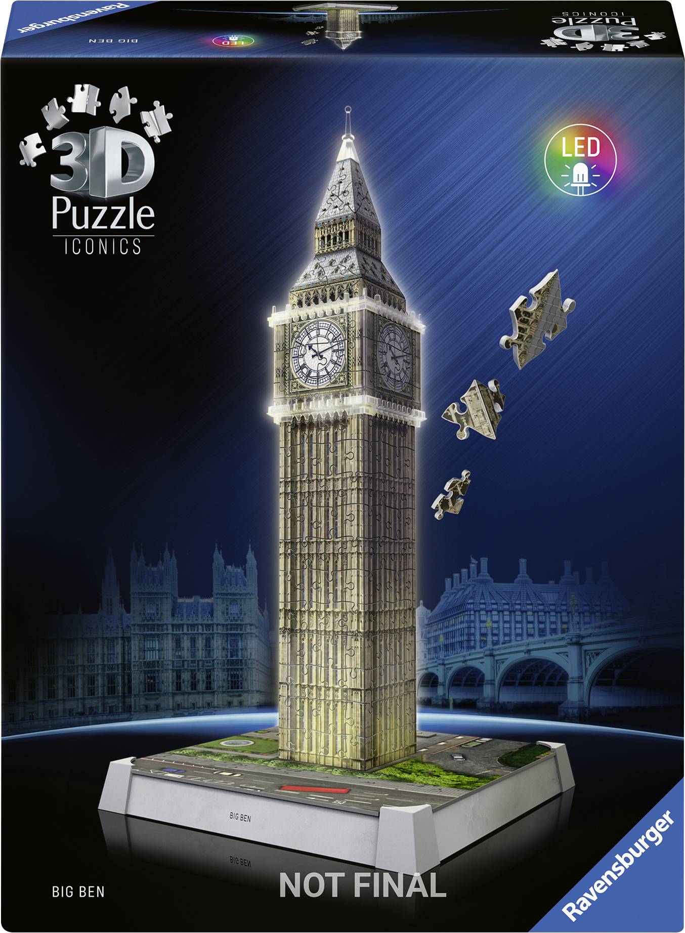 3D Puzzle Iconics: Big Ben - mit Licht 12008025 1 St.