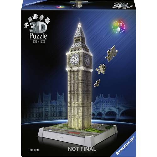 3D Puzzle Iconics: Big Ben - mit Licht 12008025 1 St.