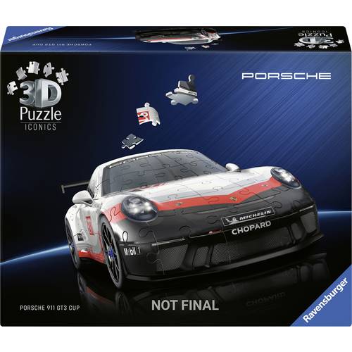 Ravensburger 3D Puzzle Iconics: Porsche 911 GT3 Cup 12008039 1 St.