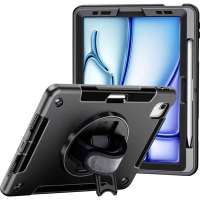 Robuste Tablet-Hülle mit Ständer und Stift-Halter. Bietet Schutz und Funktionalität für das Tablet. Ideal für unterwegs.