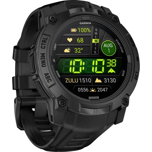 Garmin INSTINCT® 3 AMOLED Tactical Edition Smartwatch 50 mm Schwarz