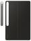 Schwarze Samsung Tablet-Hülle mit einem Stifthalter an der Seite, entwickelt zum Schutz und zur Aufbewahrung von Tablet und Stylus.