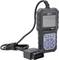 Ein OBD2-Diagnosegerät mit Display und Bedienknöpfen, verbunden mit einem Kabel zum Anschluss an das Fahrzeug. Modell DT300.