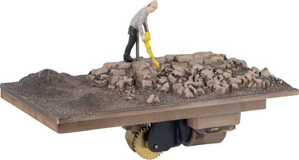 Faller H0  Bauarbeiter mit Kompressor Bemalt, Stehend