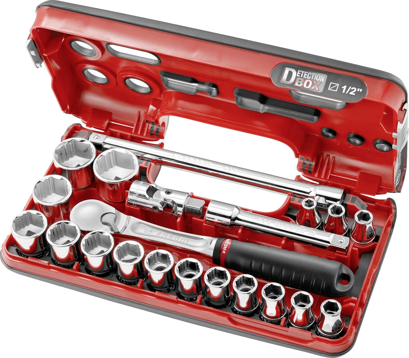 Facom Stecknuss-Set metrisch 1/2 SL.DBOX1GRPPB