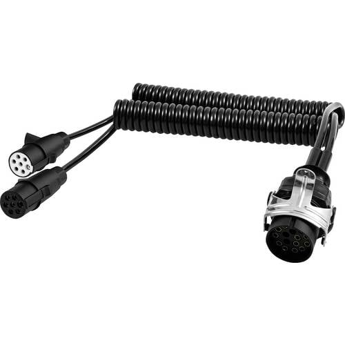 SecoRüt ECO771-136 Verbindungskabel [Anhänger-Steckdose 15polig - Anhänger-Steckdose 7polig Typ N, Anhänger-Steckdose 7p...
