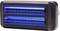 Ein rechteckiges, schwarzes Gerät mit zwei blauen LED-Lichtern horizontal angeordnet, wahrscheinlich eine Anzeige oder ein dekoratives Licht.