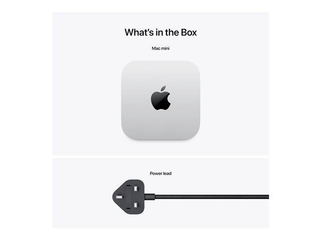 'What's in the Box': Mac mini und Netzkabel.
