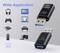Zwei USB 3.2 Adapter mit der Aufschrift "Breites Anwendungsspektrum". Umgebende Geräte umfassen Kopfhörer, Gamepad, Tablets, Drucker, Powerbank, PC.