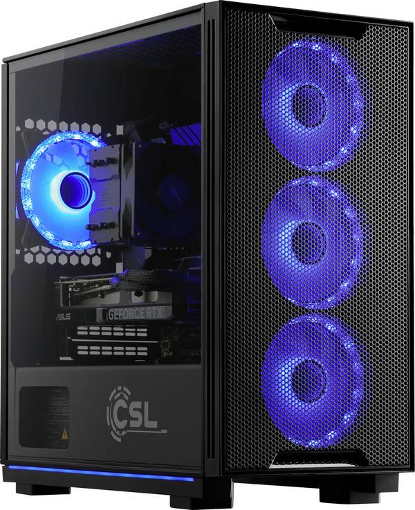 CSL Computer Gaming PC M12100H AMD Ryzen 7 8700F 5 GHz 32 GB RAM 1 TB SSD Nvidia GeForce RTX™ 5060 Ti 16 GB GDDR7 94227