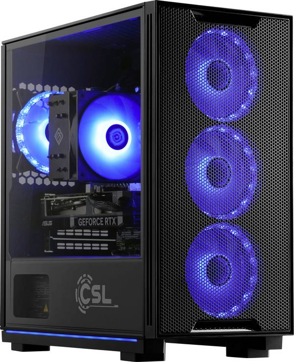 CSL Computer Gaming PC M12160H Intel® Core™ Ultra 7 265KF 5.5 GHz 32 GB RAM 2 TB SSD Nvidia GeForce RTX™ 5060 Ti 16 GB GDDR7 94233