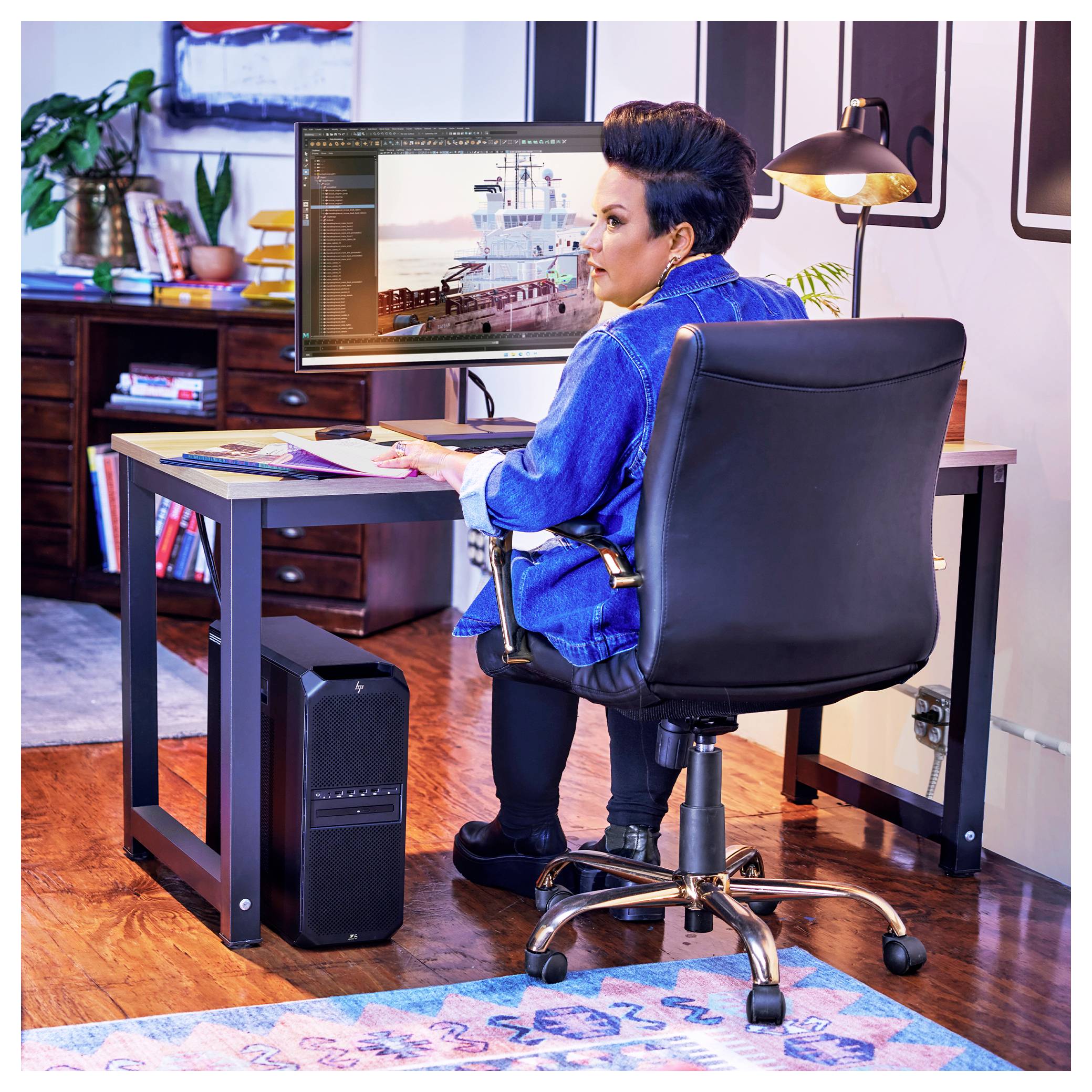 HP Workstation Z6 G5 Tower AMD Ryzen Threadripper Pro 7955WX 5.1 GHz 64 GB RAM 2 TB SSD 82F95ET-7