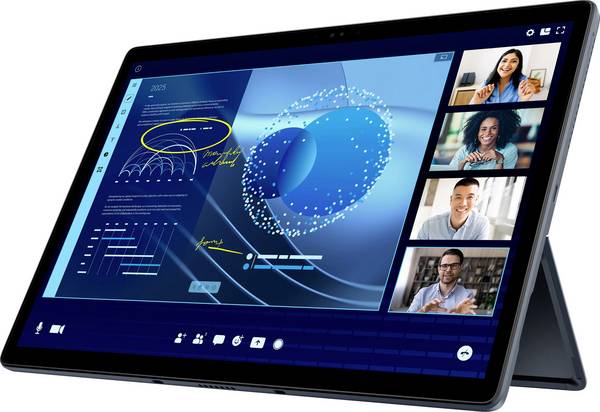 Dell 2-in-1 Notebook / Tablet Latitude 7350 33 cm (13 Zoll) 3K Intel® Core™ Ultra 7 164U 16 GB RAM 512 GB SSD Deutsch, QWERTZ Schwarz KM4W1