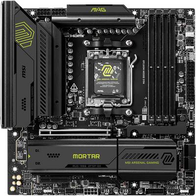 MSI 7E61-001R Mainboard Sockel (PC) AMD® AM5 Formfaktor (Details) Micro-ATX Mainboard-Chipsatz AMD® B850-0