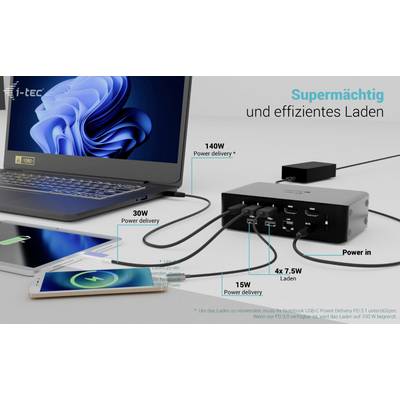 i-tec Thunderbolt™ 5 Dockingstation Thunderbolt 5 Quattro Display Docking Station + Power Delivery 140W-13