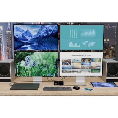 i-tec Thunderbolt™ 5 Dockingstation Thunderbolt 5 Quattro Display Docking Station + Power Delivery 140W-5