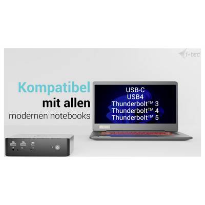i-tec Thunderbolt™ 5 Dockingstation Thunderbolt 5 Quattro Display Docking Station + Power Delivery 140W-3