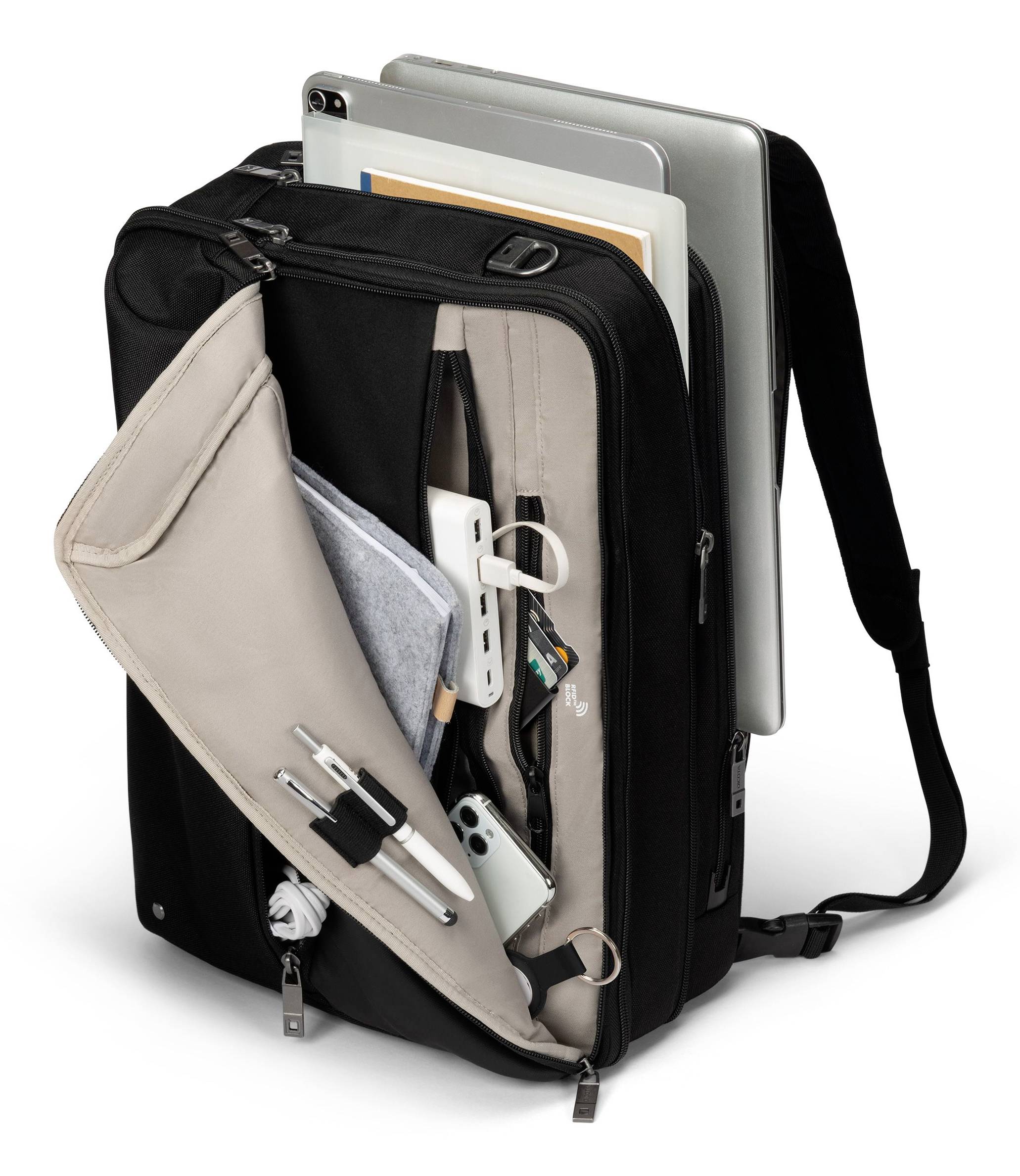 Dicota Notebook Tasche D32167-RPET Passend für maximal: 32,8 cm (12,9") Schwarz-10