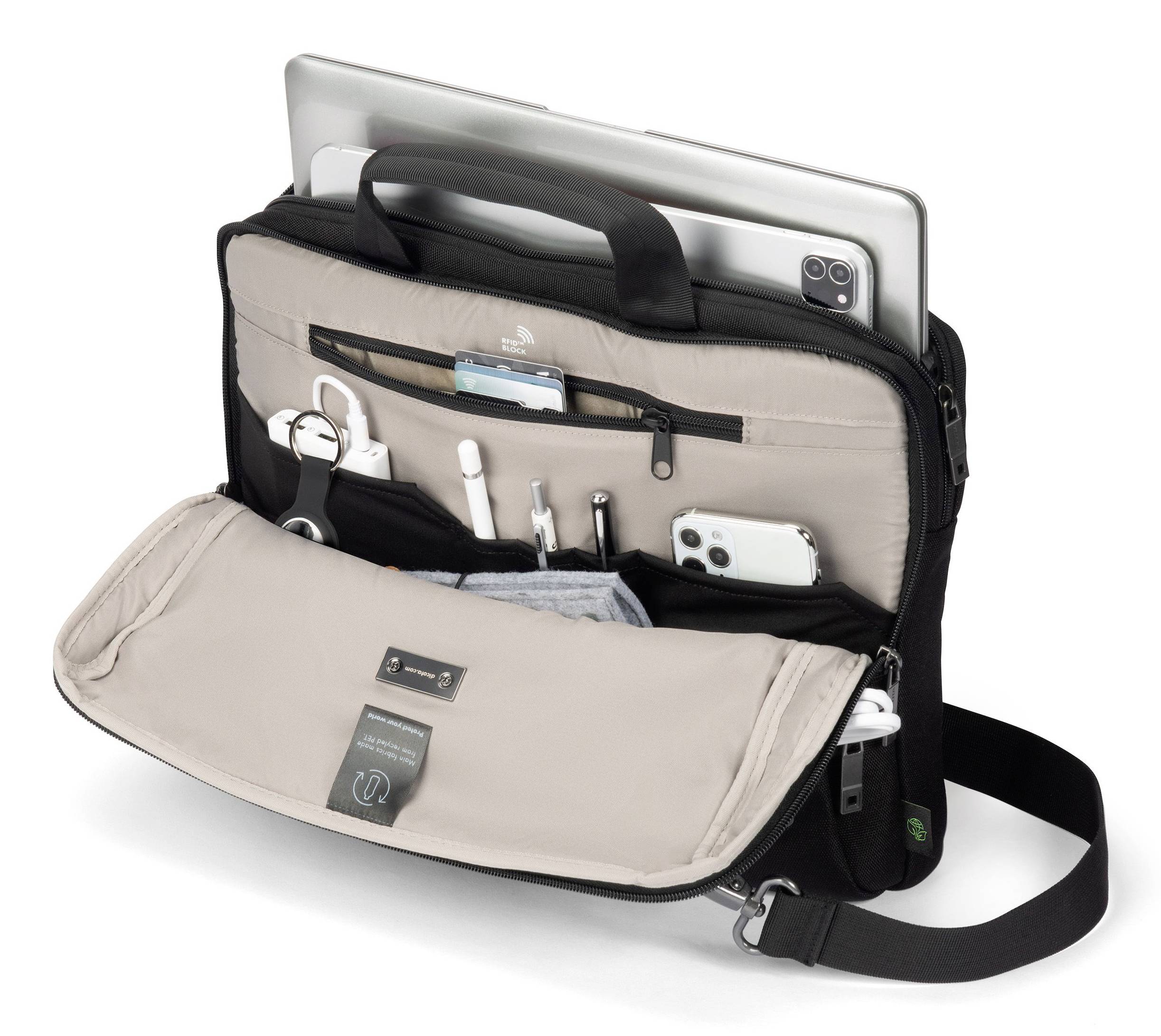 Dicota Notebook Tasche D32172-RPET Passend für maximal: 35,6 cm (14") Schwarz-7