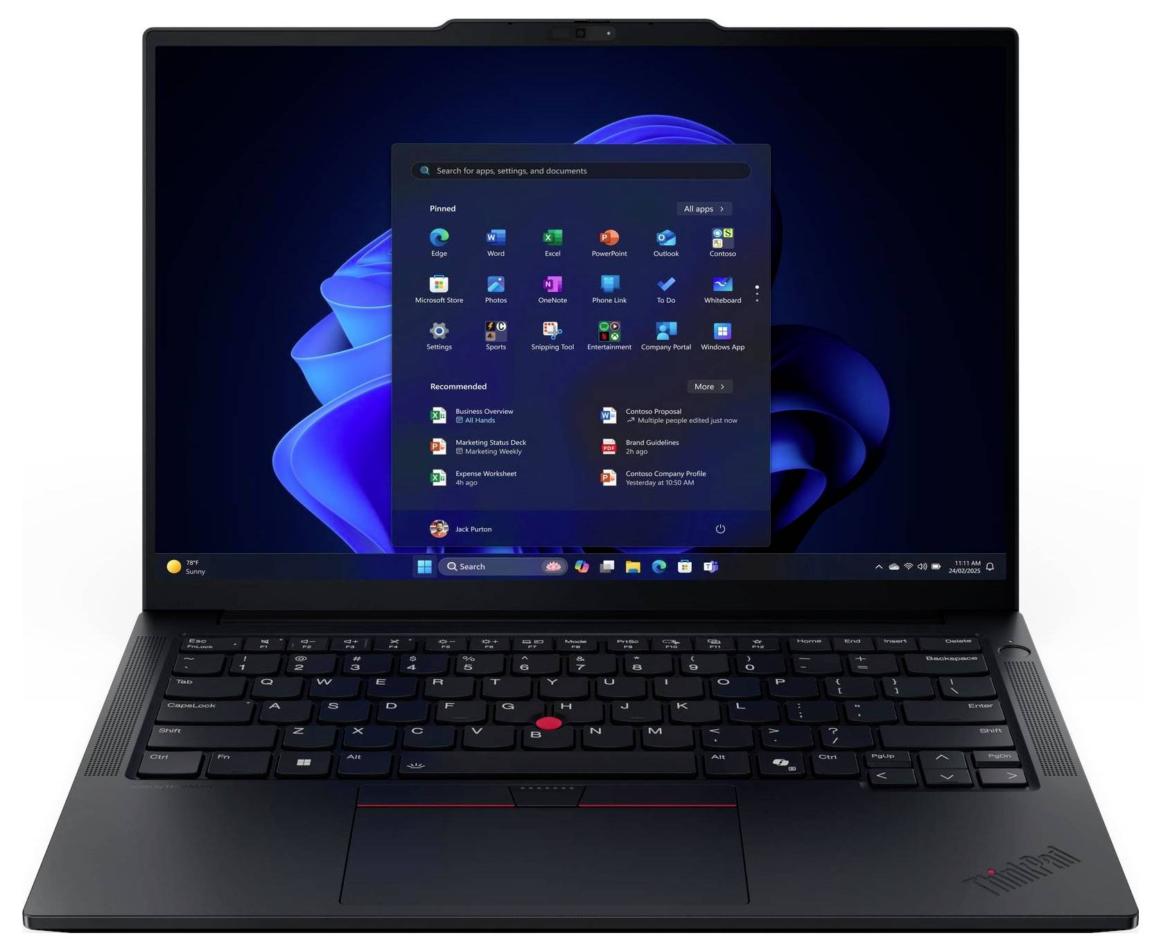 Lenovo Notebook ThinkPad E14 G7 35.6 cm (14 Zoll) WUXGA Intel® Core™ Ultra 5 (Series 2) 225U 16 GB RAM 512 GB SSD Deutsc-1