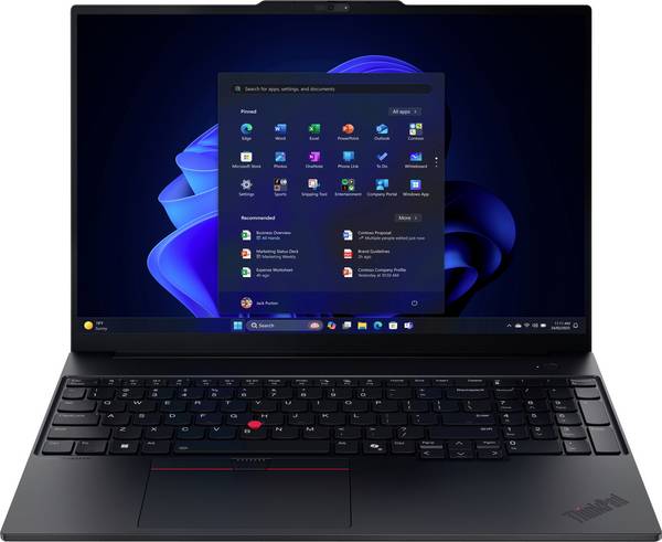 Lenovo Notebook ThinkPad E16 G3 40.6 cm (16 Zoll) WUXGA Intel® Core™ Ultra 7 255H 32 GB RAM 1 TB SSD Deutsch, QWERTZ Schwarz 21SR0041GE