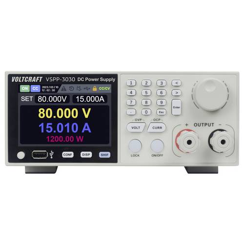 VOLTCRAFT VSPP-3030 Labornetzgerät für Rackeinbau, einstellbar 0 - 300 V/DC 0 - 15 A 3000 W USB, LAN programmierbar, fer...