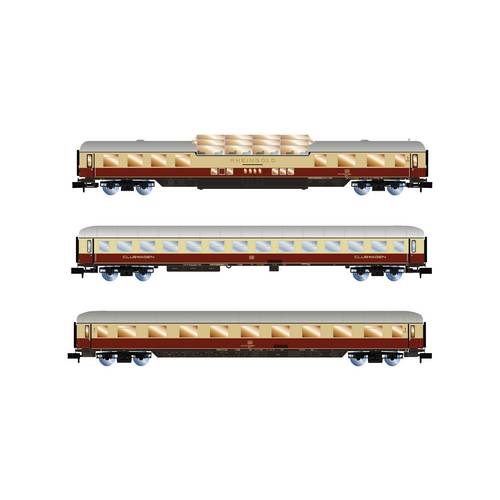 Arnold HN4507 N 3er-Set Personenwagen Rheingold der AKE 1 x Aussichtswagen ARDm + 1 x Clubwagen WGmh + 1 x Wagen Avmz, E...