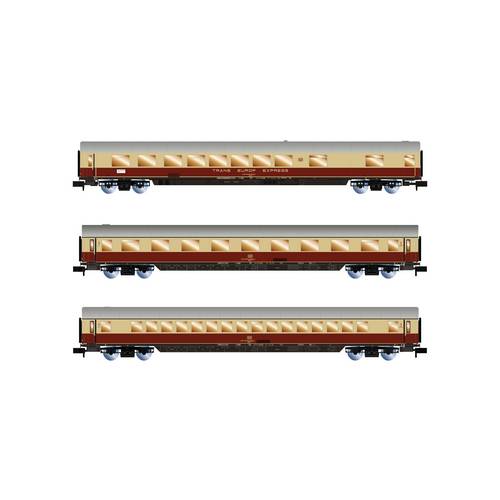 Arnold HN4508 N 3er-Set Personenwagen Rheingold der AKE 1 x Speisewagen ARmh217 + 1 x 1. Klasse Wagen Avmz + 1 x Wagen A...