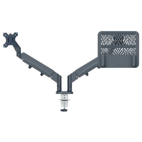 Leitz Monitor+Laptoparm Ergo Monitorhalterung 81,3 cm (32) Dunkelgrau Höhenverstellbar, Neigbar+Schwenkbar, Drehbar