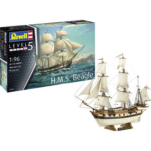 Revell 05458 Darwins Historical Discovery Barque H.M.S. Beagle Schiffsmodell Bausatz 1:96