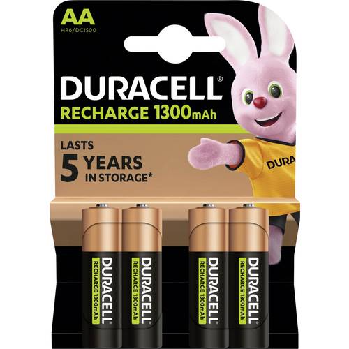 Thumbnail - Duracell Akku Mignon (AA)-Akku NiMH 1300 mAh 1.2 V 1 St.