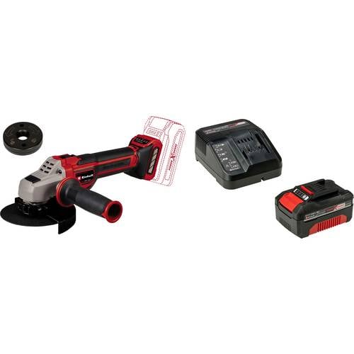 Set bestehend aus Einhell Akku-Winkelschleifer TP-AG 18/125 CE Q Li - Solo Power X-Change Professional und Einhell Power...