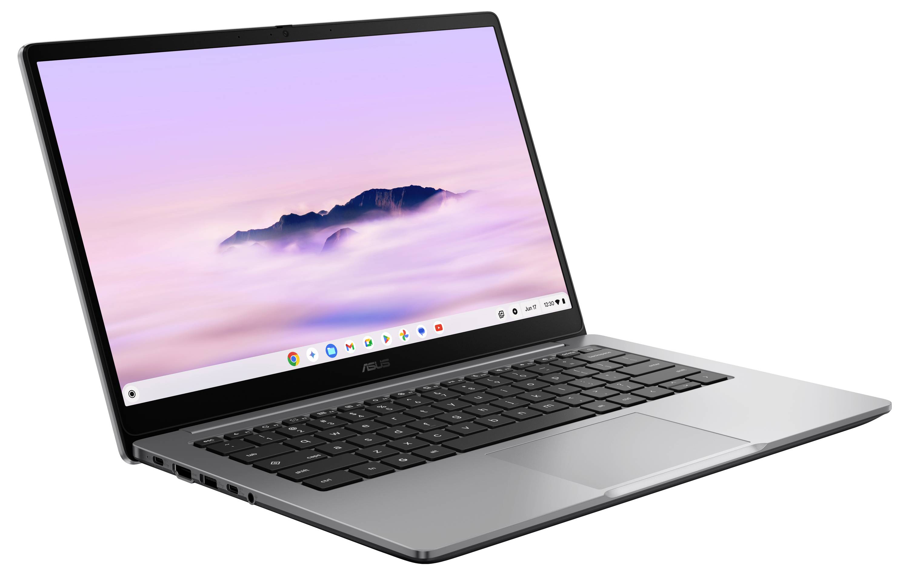 Asus Chromebook Chromebook CX3 35.6 cm (14 Zoll) Full HD Intel® Core™ 3 N355 8 GB RAM 128 GB eMMC Deutsch, QWERTZ Grau 9-1