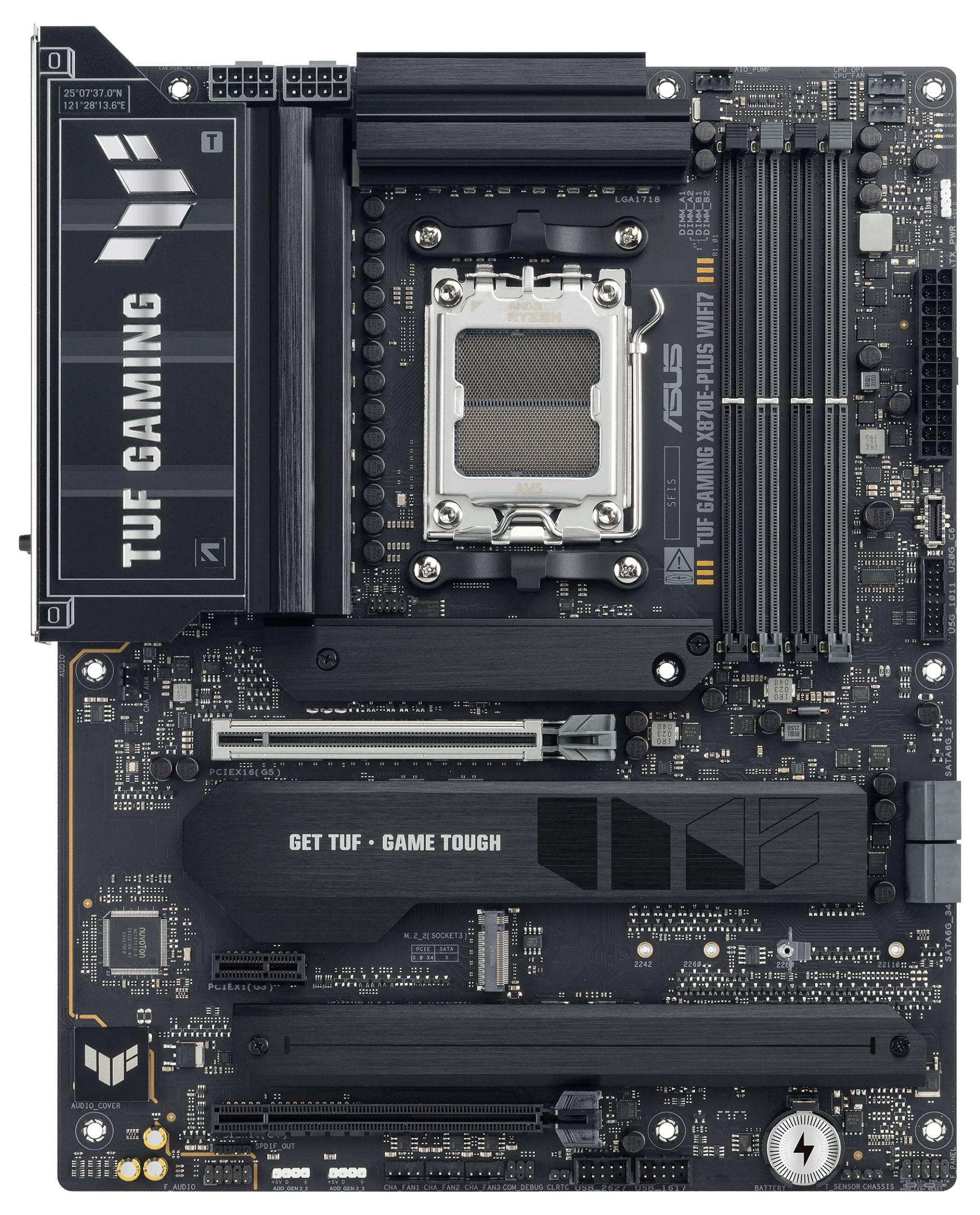 Asus TUF X870E-PLUS Mainboard Sockel (PC) AMD® AM5 Formfaktor (Details) ATX Mainboard-Chipsatz AMD® X870E-1