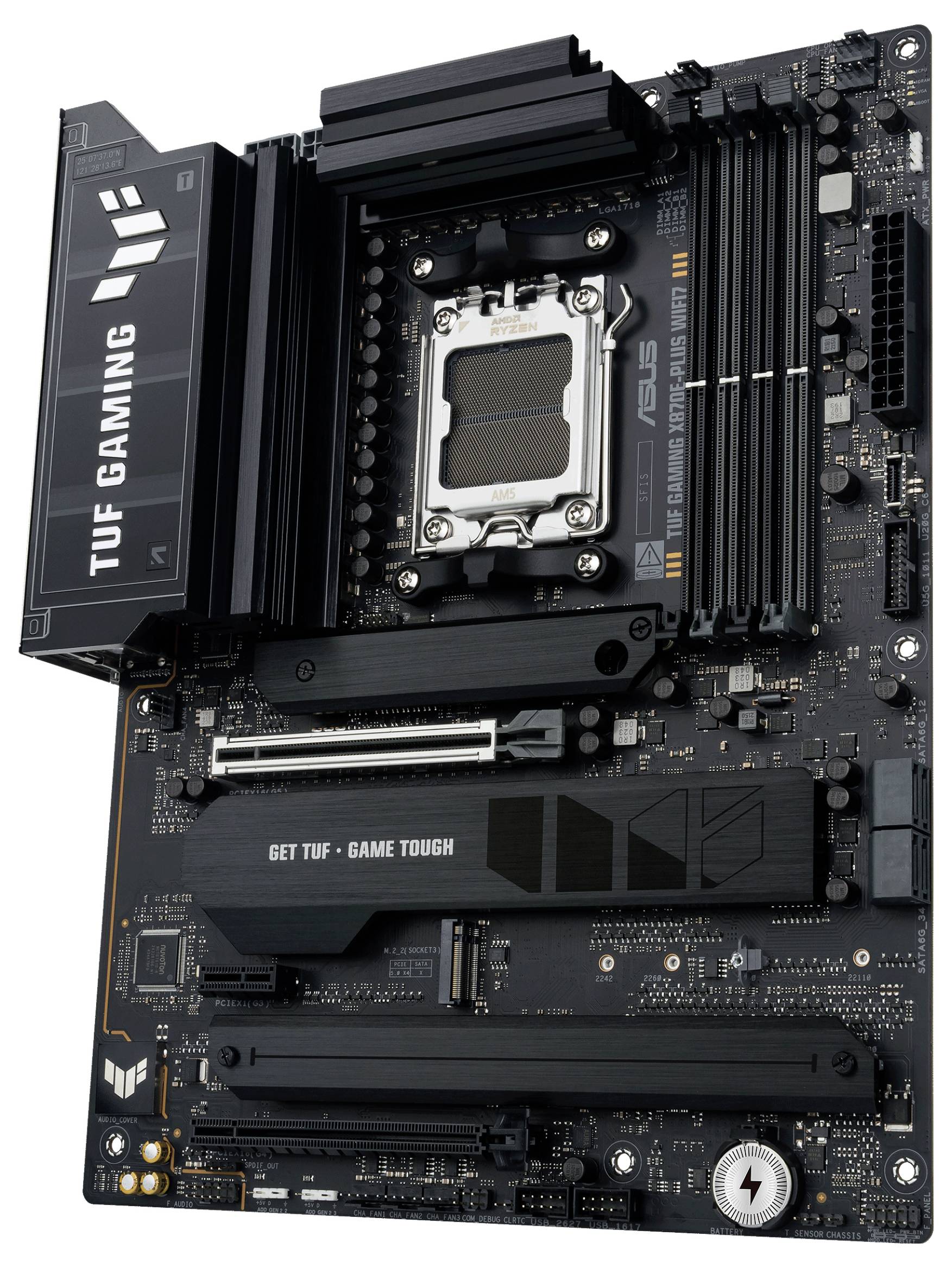 Asus TUF X870E-PLUS Mainboard Sockel (PC) AMD® AM5 Formfaktor (Details) ATX Mainboard-Chipsatz AMD® X870E-3