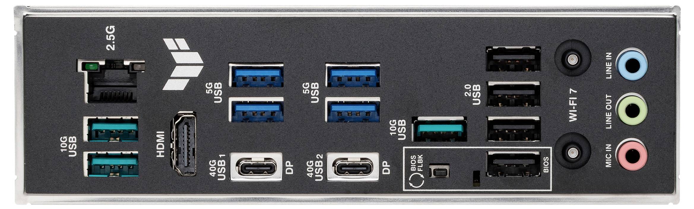 Asus TUF X870E-PLUS Mainboard Sockel (PC) AMD® AM5 Formfaktor (Details) ATX Mainboard-Chipsatz AMD® X870E-5