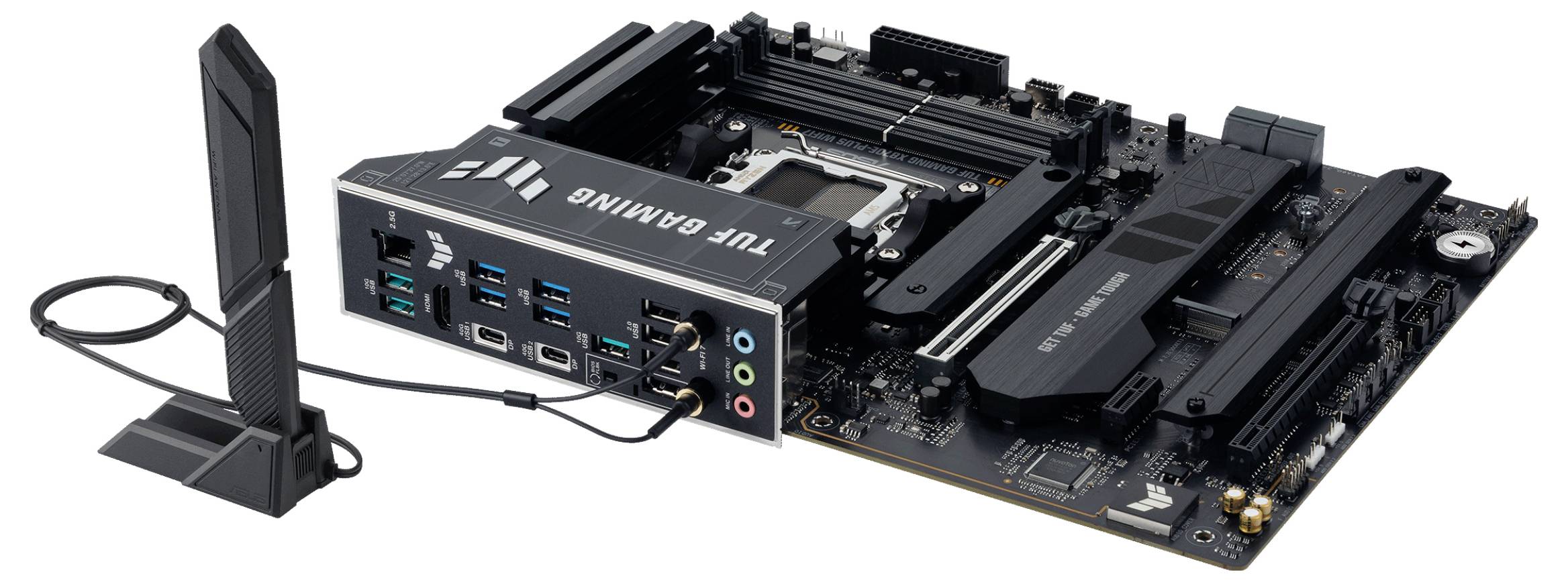 Asus TUF X870E-PLUS Mainboard Sockel (PC) AMD® AM5 Formfaktor (Details) ATX Mainboard-Chipsatz AMD® X870E-6