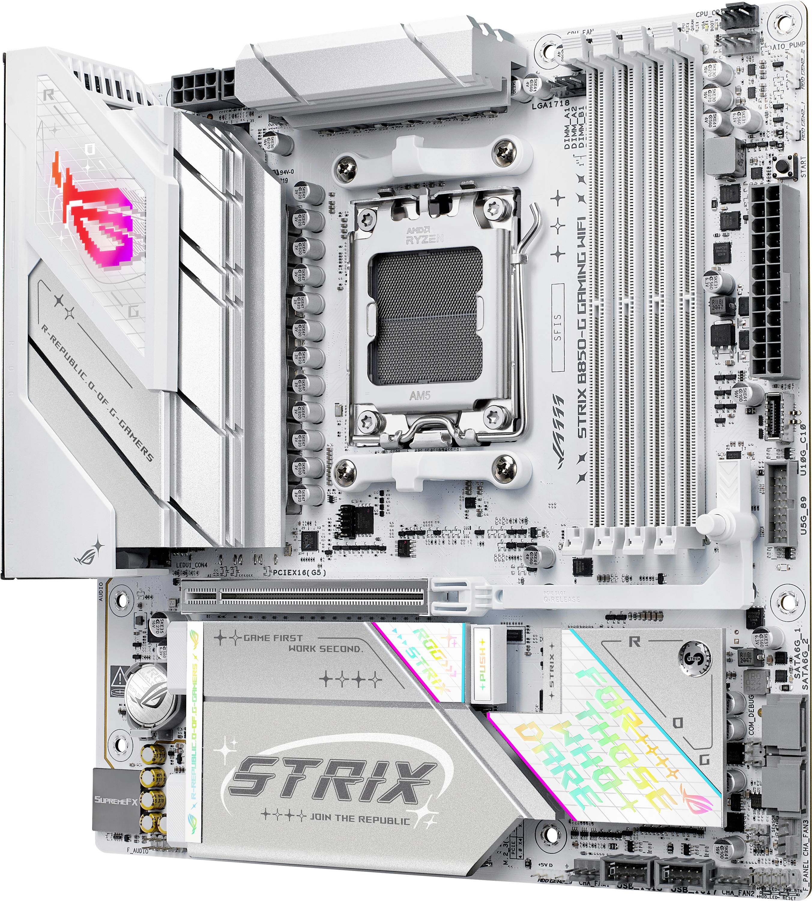 Thumbnail - Asus ROG STRIX B850-G Mainboard Sockel (PC) AMD® AM5 Formfaktor (Details) Micro-ATX Mainboard-Chipsatz AMD® B850