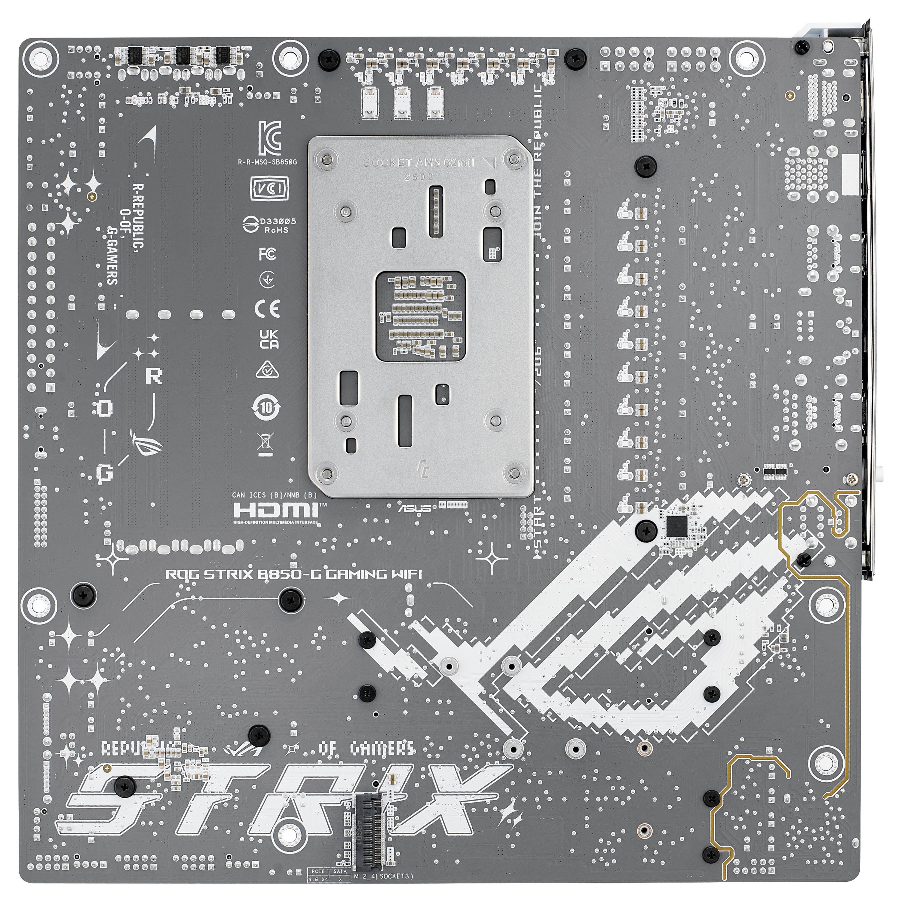 Asus ROG STRIX B850-G Mainboard Sockel (PC) AMD® AM5 Formfaktor (Details) Micro-ATX Mainboard-Chipsatz AMD® B850-5