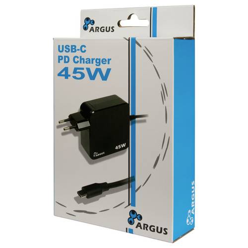 Inter-Tech PD-2045 USB Ladegerät 45 W Schwarz Innenbereich