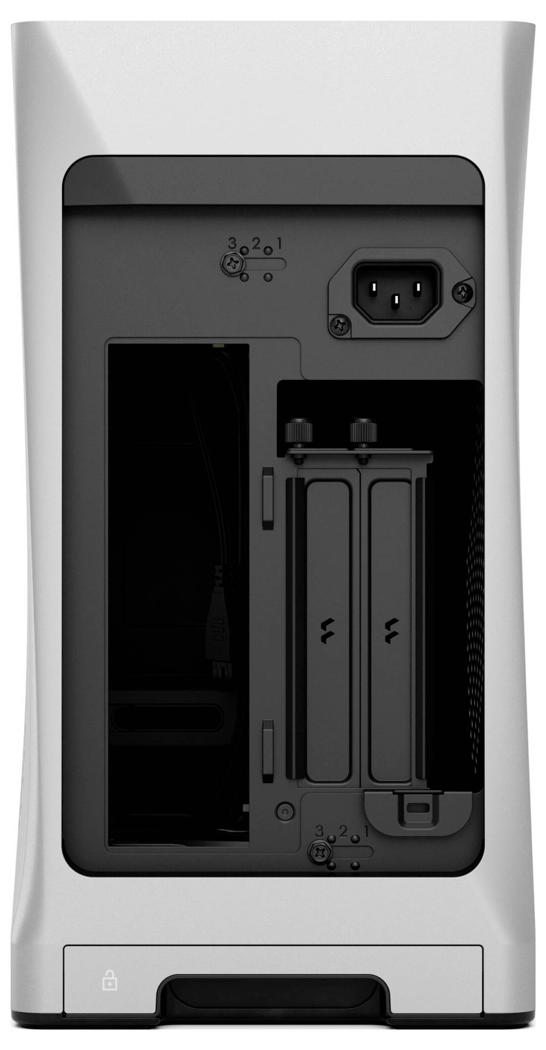 Fractal Design FD-C-ERA2N-01 Mini-Tower PC-Gehäuse Silber Staubfilter-7