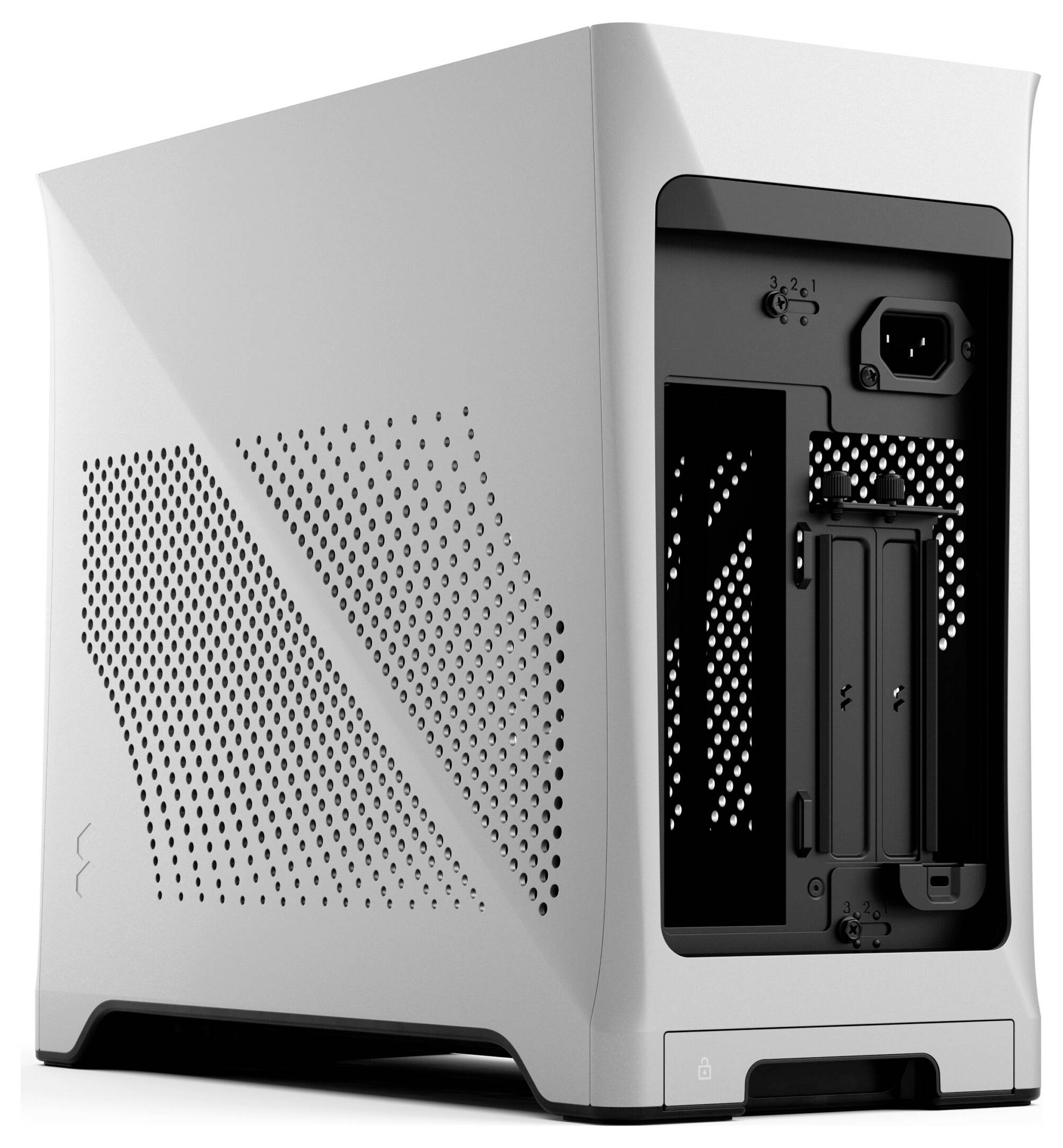Fractal Design FD-C-ERA2N-01 Mini-Tower PC-Gehäuse Silber Staubfilter-8
