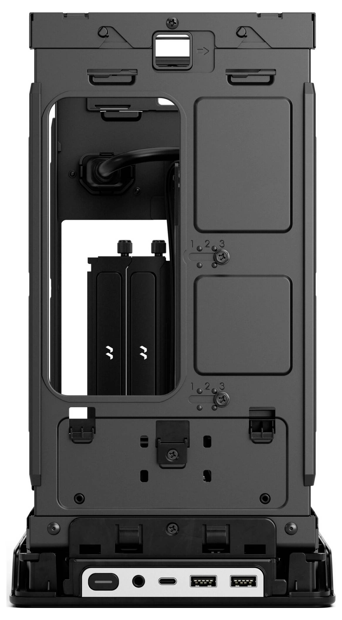 Fractal Design FD-C-ERA2N-01 Mini-Tower PC-Gehäuse Silber Staubfilter-17