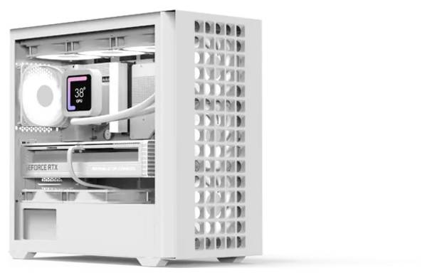 AeroCool D302A-G-WT Mini-Tower PC-Gehäuse  Schwarz, Weiß