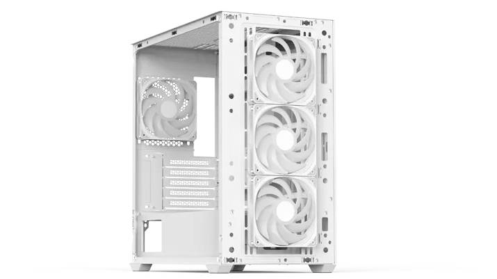 AeroCool D302A-G-WT Mini-Tower PC-Gehäuse Schwarz, Weiß-2