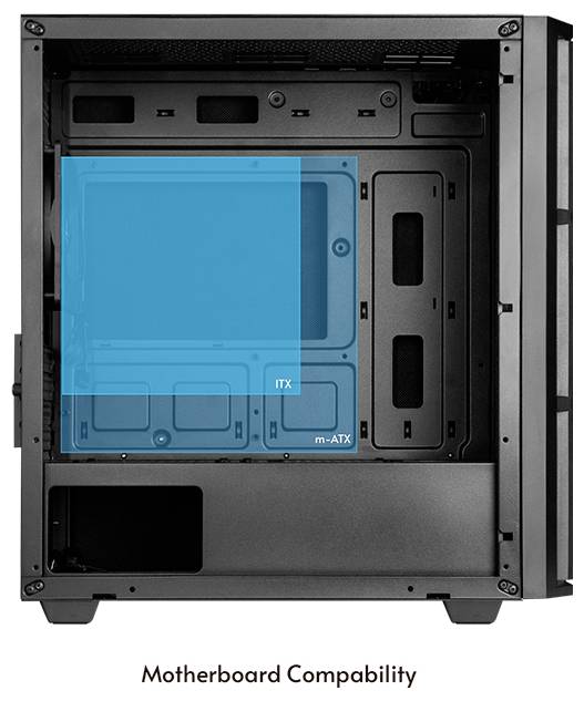 Chieftec AZ-01B-OP Mini-Tower PC-Gehäuse Schwarz-7