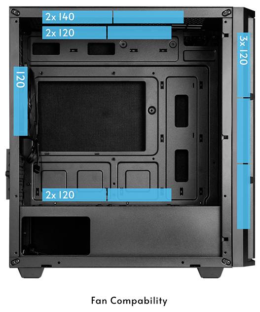 Chieftec AZ-01B-OP Mini-Tower PC-Gehäuse Schwarz-8